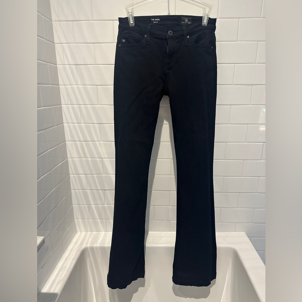AG low rise, black jeans